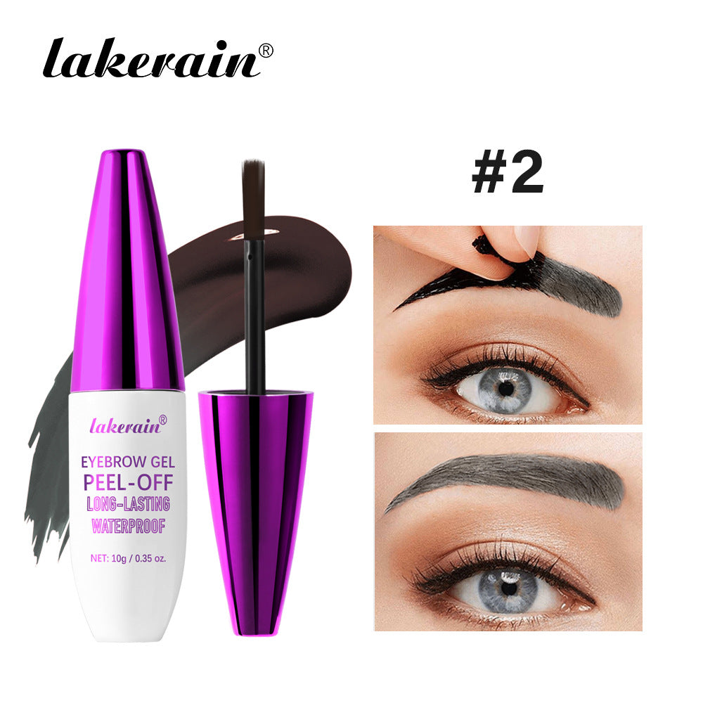 lakerain Purple Cap fang peel Eyebrow gel Eyebrow Peel -- of can be peeled off without udge