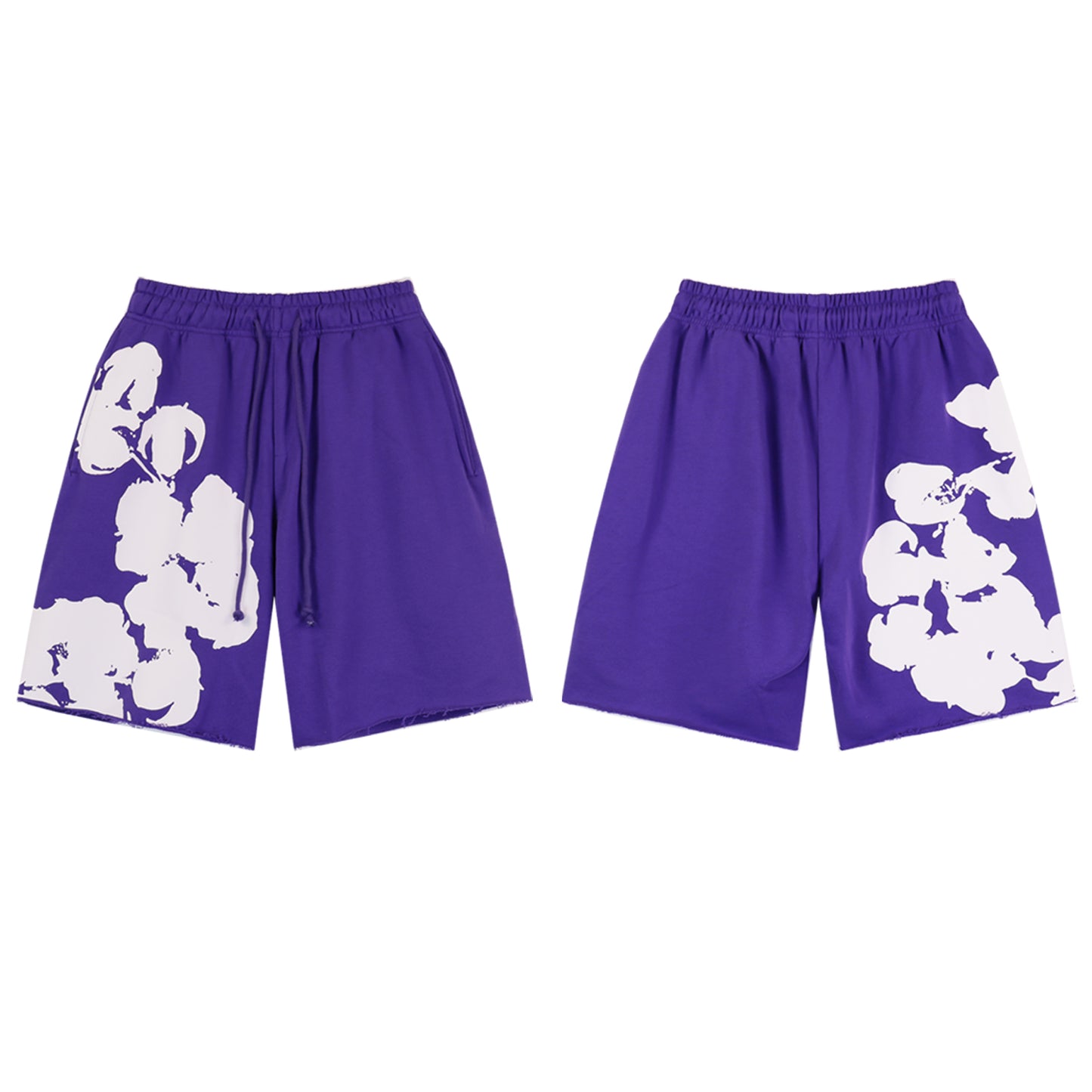 Men's floral printed pure cotton shorts