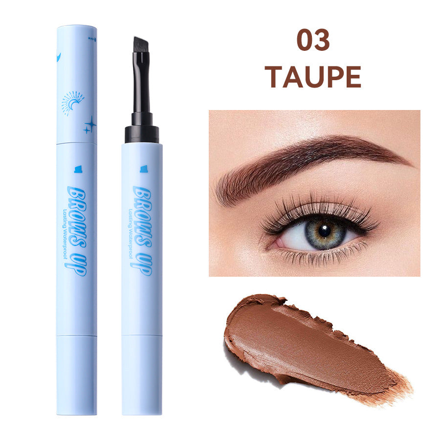 Three-color anti-sweat, long-lasting natural, three-dimensional and not easy to udge eyebrow cream