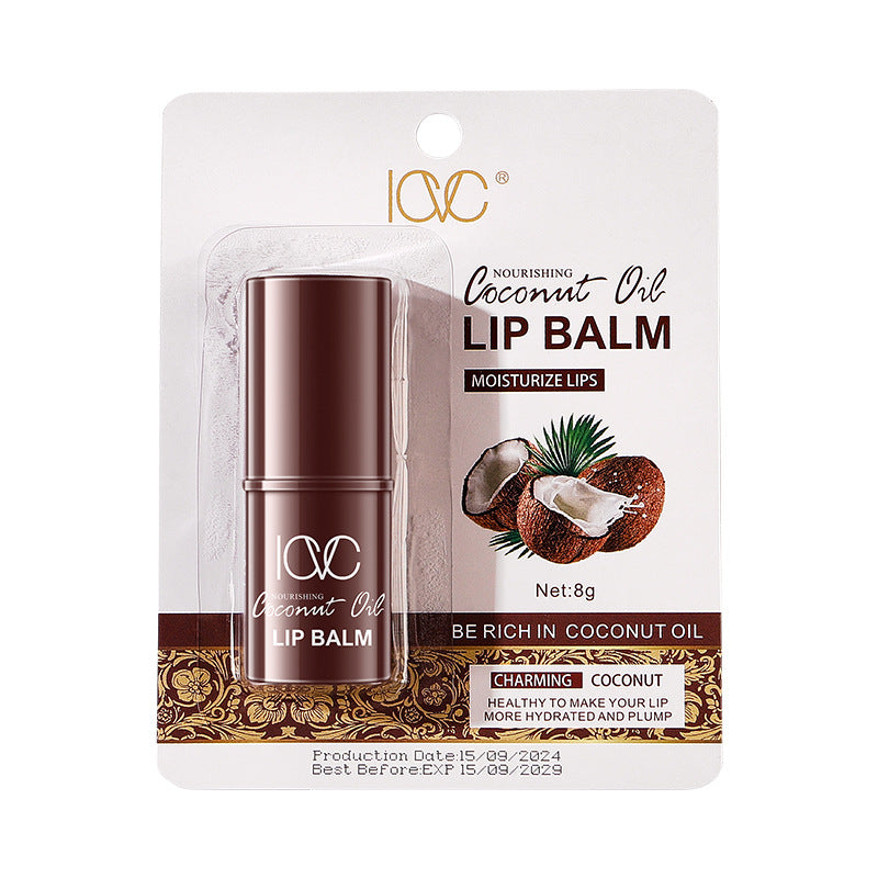ICVC Coconut Lip Balm Colorless Moisturizing Lip Balm Card Packaging English version