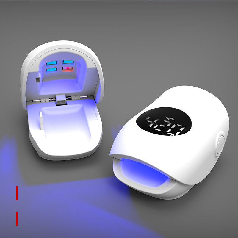 Portable LCD nail fungus auxiliary nail phototherapy lamp, cleaning lamp and fungus lamp