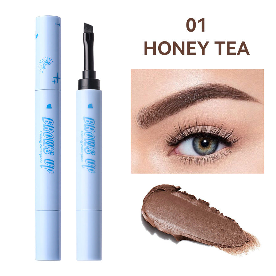 Three-color anti-sweat, long-lasting natural, three-dimensional and not easy to udge eyebrow cream