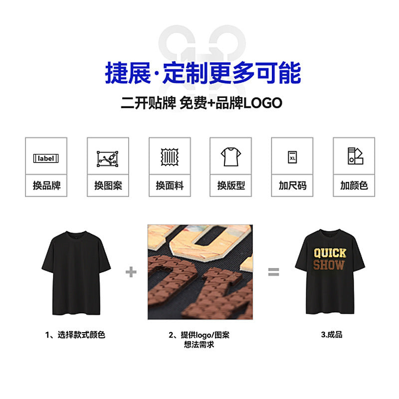 Jiezhan Men's Wear: Dragon Scale Hooded Sweatshirt 25 Autumn boxy Short Style 380G Loose Pocket Men's Long Sleeve