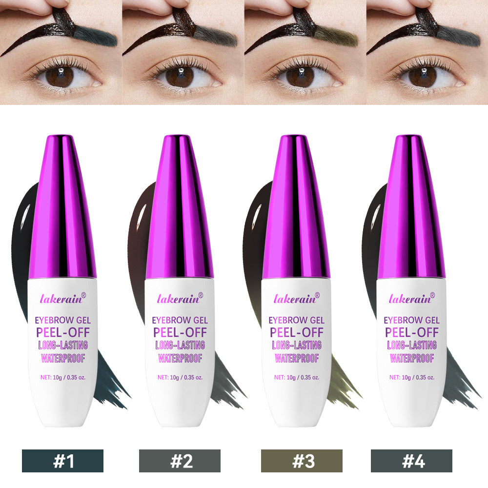 lakerain Purple Cap fang peel Eyebrow gel Eyebrow Peel -- of can be peeled off without udge