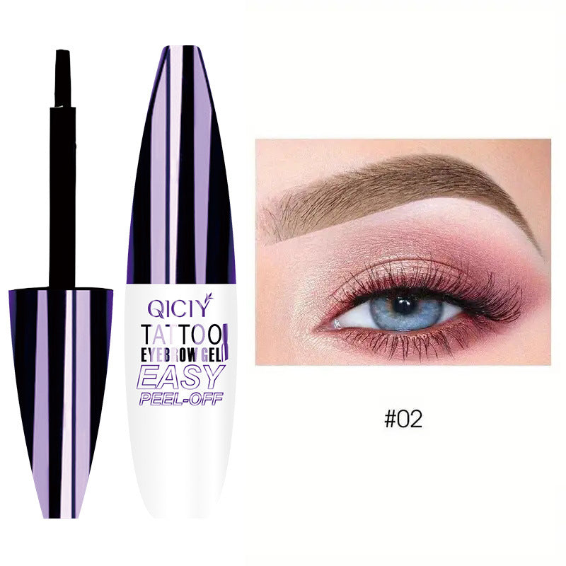 QICIY Peel-off Eyebrow Cream is long-lasting, prevents udging, and is not easy to fall off