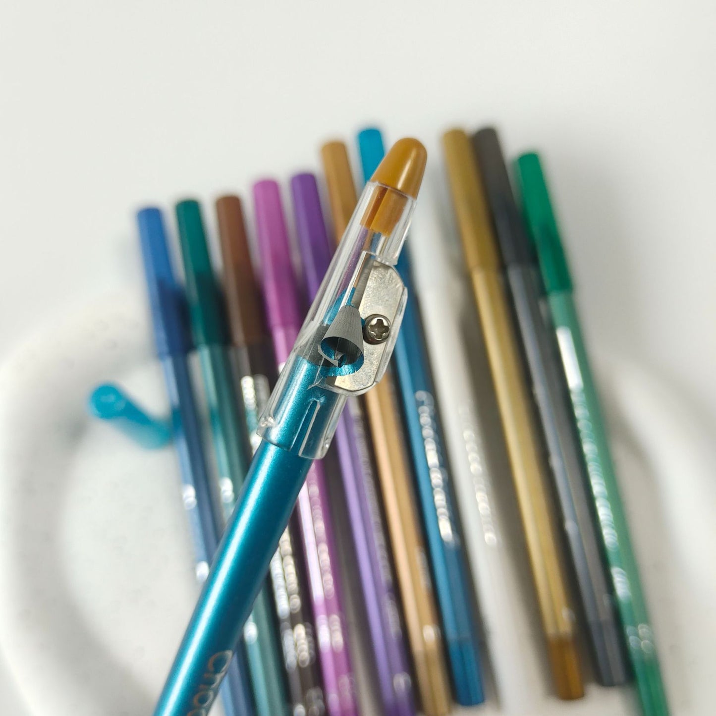 Watervast Eyeliner - Langhoudende, waterproof oog- en lippenstift, 12-delige set