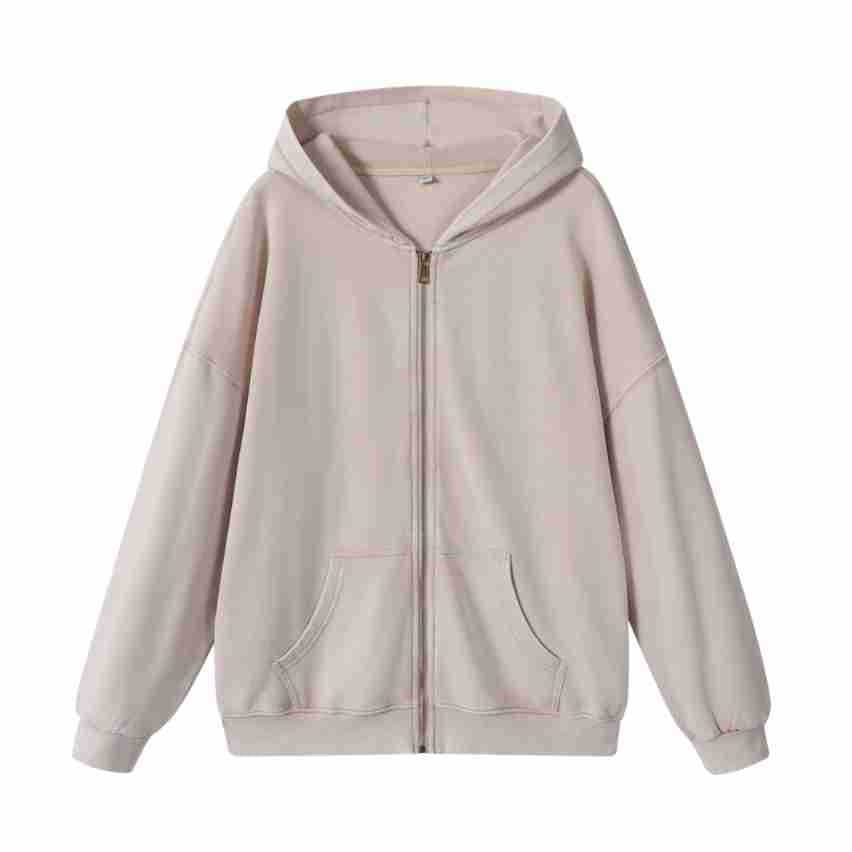 Wash American cardigan hooded sweatshirt, laid-back and loose coat, design sense, top with zipper, spring and autumn