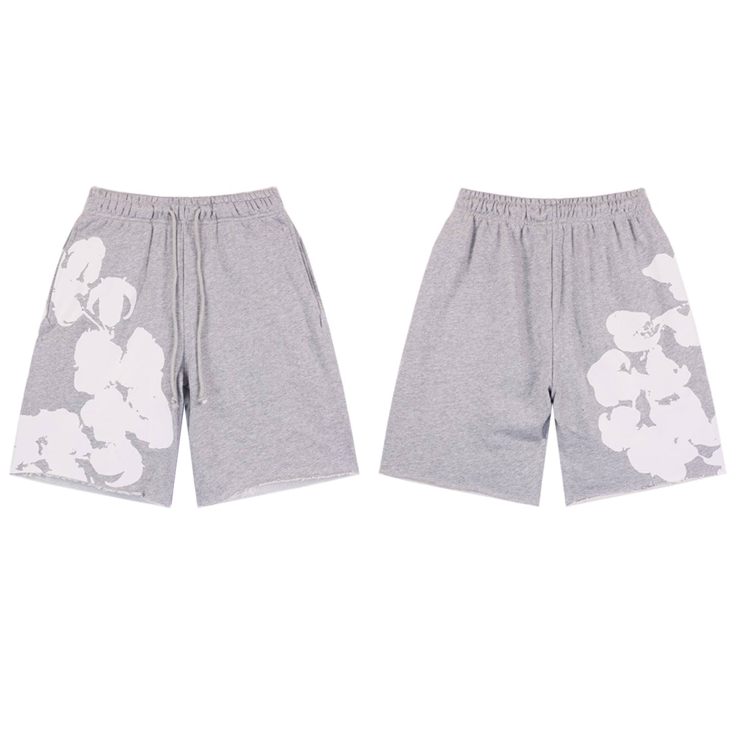 Men's floral printed pure cotton shorts
