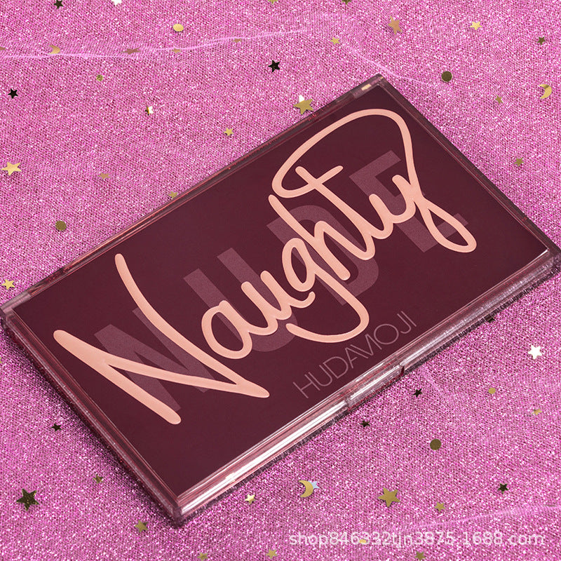 New Makeup Plate HUDAMOJI Reverse Rose 18 eye shadow matte pearl pork belly pomegranate Seed eye shadow Plate