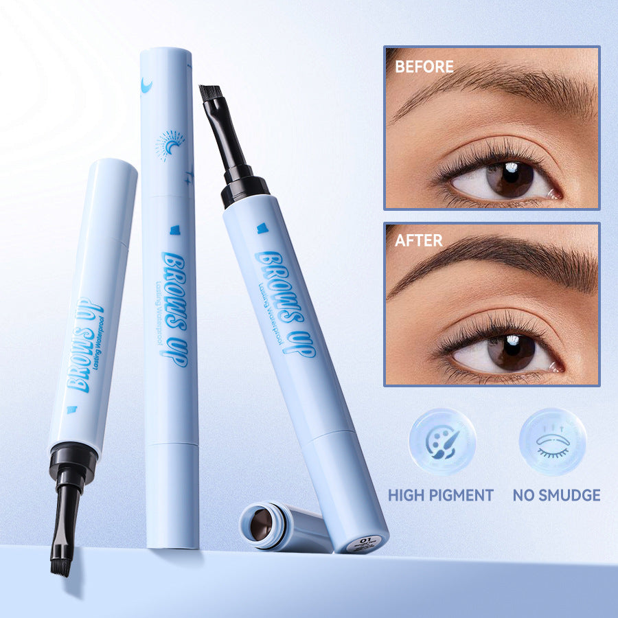 Three-color anti-sweat, long-lasting natural, three-dimensional and not easy to udge eyebrow cream