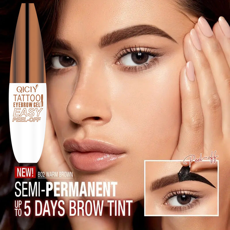 QICIY Peel-off Eyebrow Cream is long-lasting, prevents udging, and is not easy to fall off