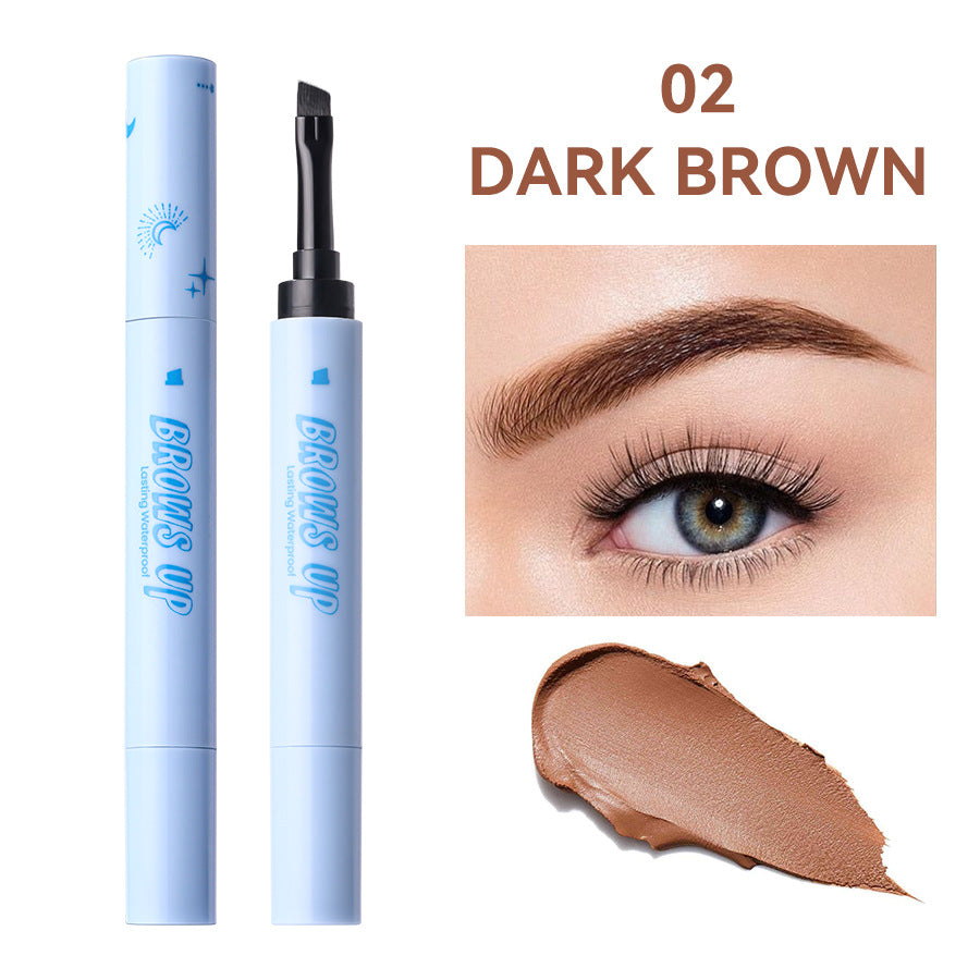 Three-color anti-sweat, long-lasting natural, three-dimensional and not easy to udge eyebrow cream