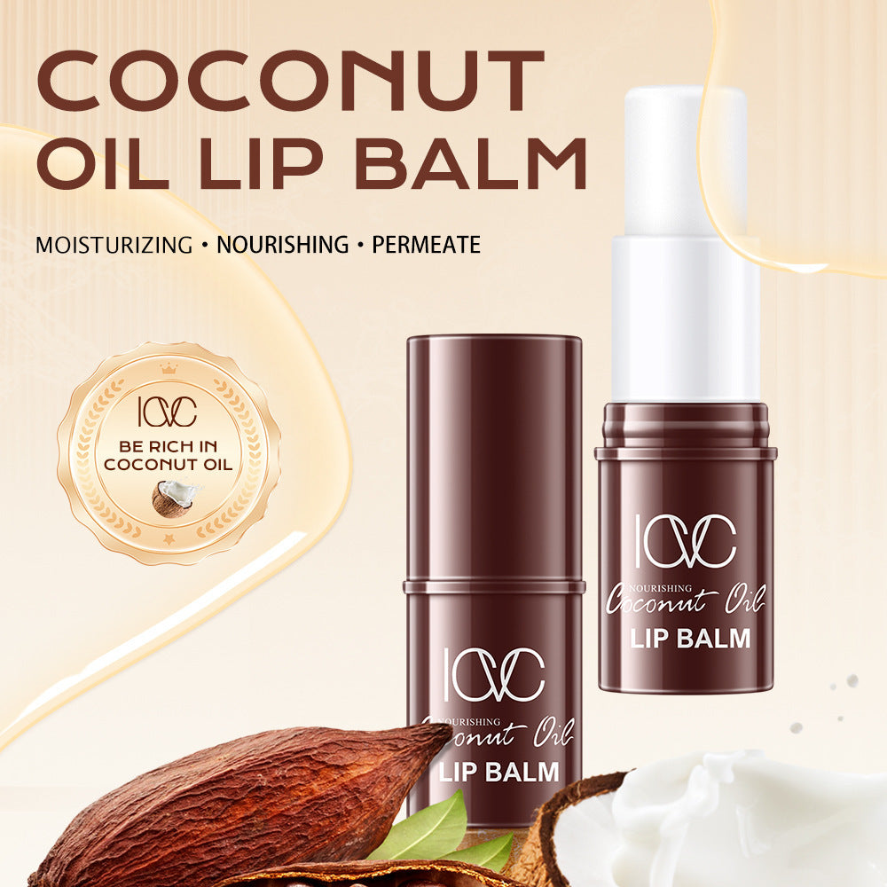 ICVC Coconut Lip Balm Colorless Moisturizing Lip Balm Card Packaging English version