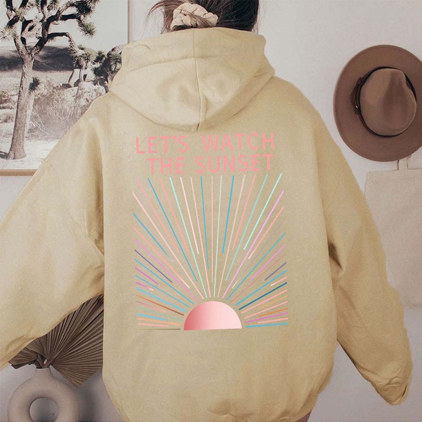 Autumn and winter XS-5XL fleece women's hooded sweatshirt with threaded cuffs, loose hem, warm hooded sweatshirt for women