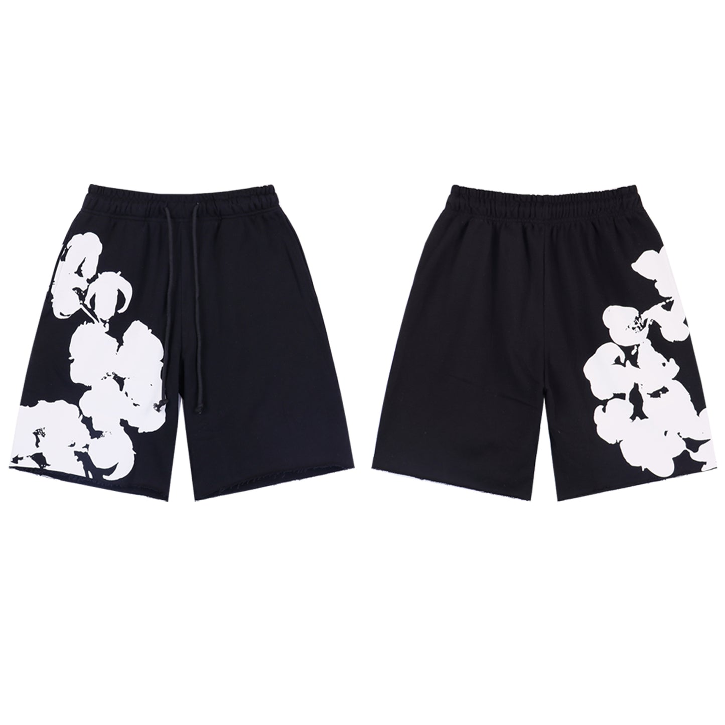 Men's floral printed pure cotton shorts