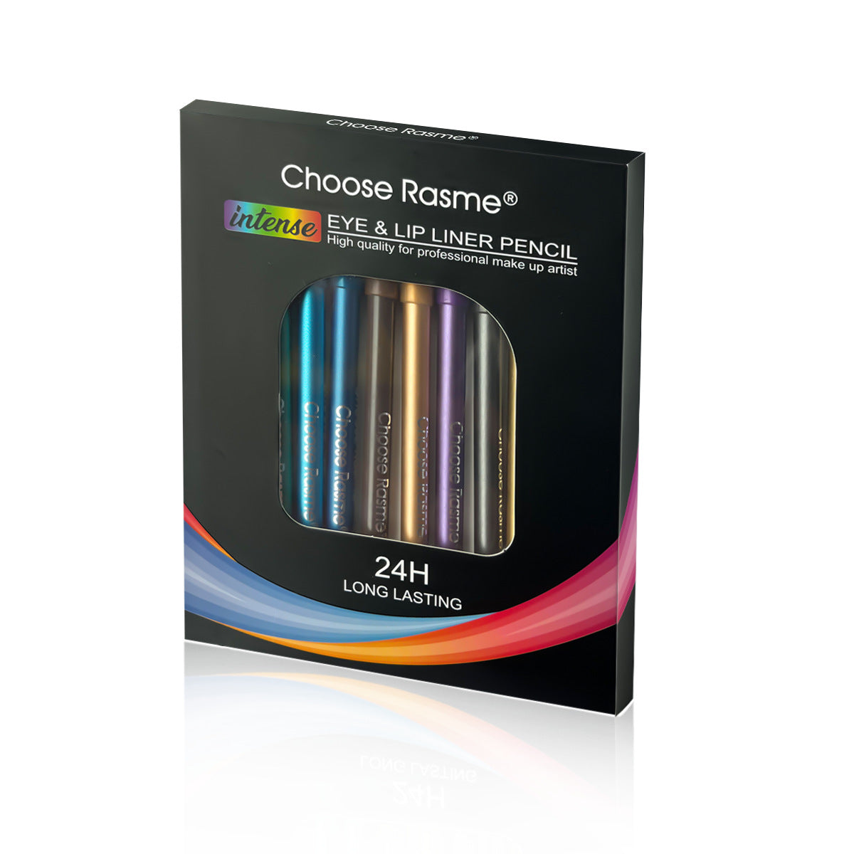 Watervast Eyeliner - Langhoudende, waterproof oog- en lippenstift, 12-delige set