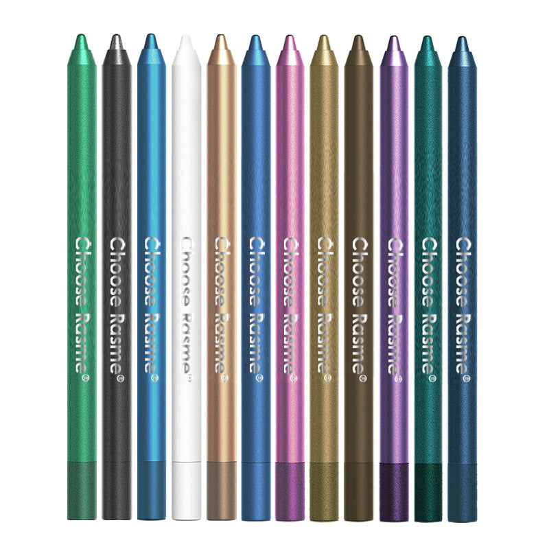 Watervast Eyeliner - Langhoudende, waterproof oog- en lippenstift, 12-delige set