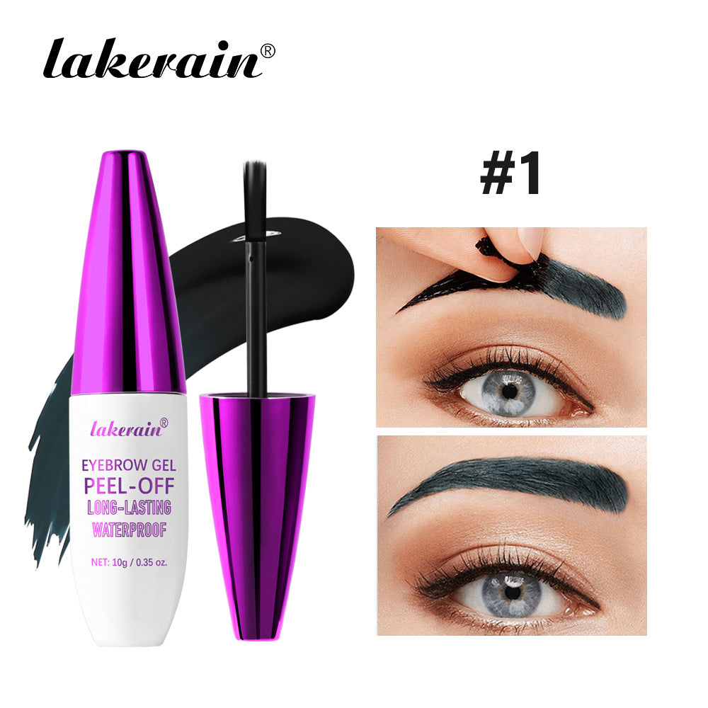 lakerain Purple Cap fang peel Eyebrow gel Eyebrow Peel -- of can be peeled off without udge